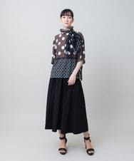 RHKGE26390 HIROKO KOSHINO(ヒロココシノ) ドットパターンドレープジャージープルオーバー/日本製/洗える マルチ