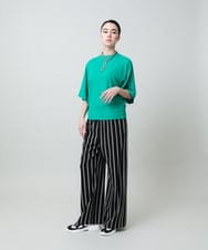 RHKGF07300 HIROKO KOSHINO(ヒロココシノ) ドルマンスリーブミニマルカットソー/日本製/洗える グリーン