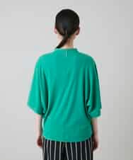 RHKGF07300 HIROKO KOSHINO(ヒロココシノ) ドルマンスリーブミニマルカットソー/日本製/洗える グリーン