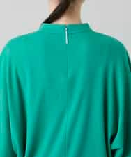 RHKGF07300 HIROKO KOSHINO(ヒロココシノ) ドルマンスリーブミニマルカットソー/日本製/洗える グリーン