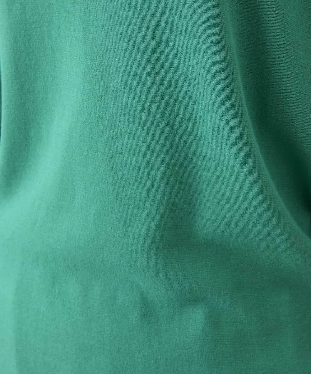 RHKGF07300 HIROKO KOSHINO(ヒロココシノ) ドルマンスリーブミニマルカットソー/日本製/洗える グリーン