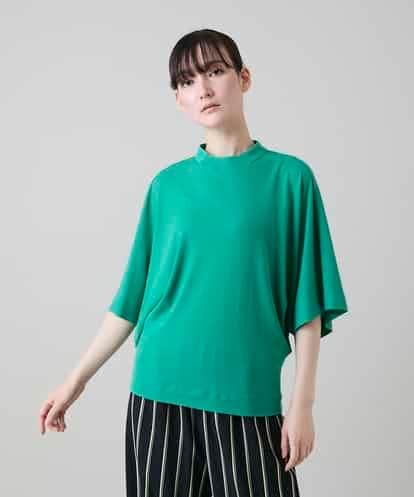 RHKGF07300 HIROKO KOSHINO ドルマンスリーブミニマルカットソー/日本製/洗える