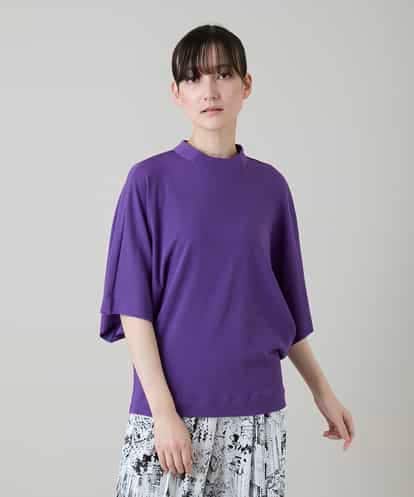 RHKGF07300 HIROKO KOSHINO ドルマンスリーブミニマルカットソー/日本製/洗える