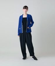 RHKGF10240 HIROKO KOSHINO(ヒロココシノ) ドライポンチデザインカットソー/日本製/洗える ブラック