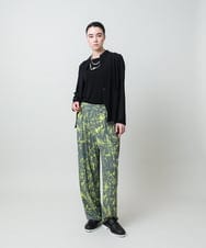 RHKGF10240 HIROKO KOSHINO(ヒロココシノ) ドライポンチデザインカットソー/日本製/洗える ブラック