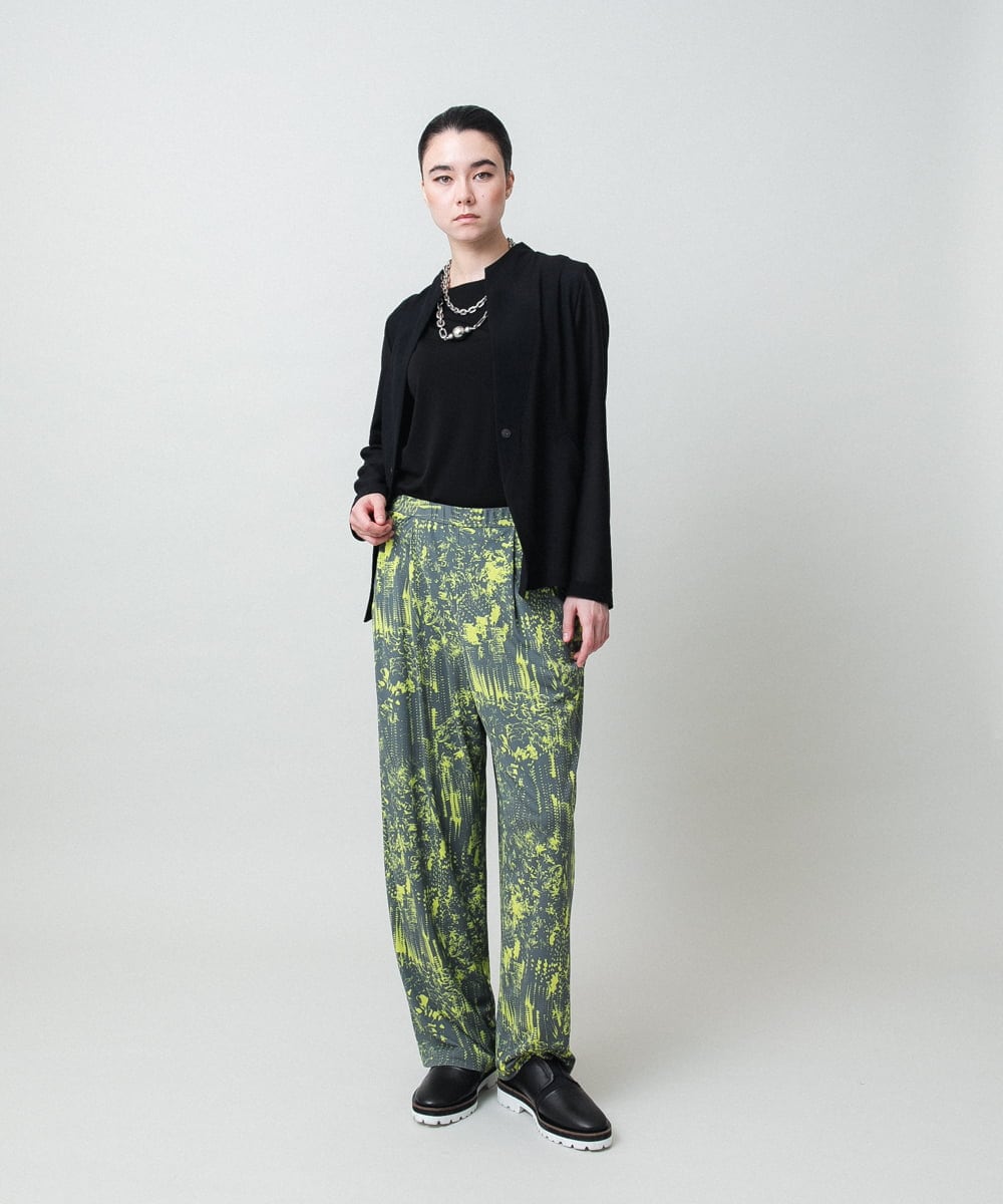 RHKGF10240 HIROKO KOSHINO(ヒロココシノ) ドライポンチデザインカットソー/日本製/洗える ブラック