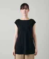 RHKGF10240 HIROKO KOSHINO(ヒロココシノ) ドライポンチデザインカットソー/日本製/洗える ブラック