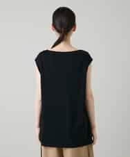 RHKGF10240 HIROKO KOSHINO(ヒロココシノ) ドライポンチデザインカットソー/日本製/洗える ブラック