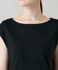 RHKGF10240 HIROKO KOSHINO(ヒロココシノ) ドライポンチデザインカットソー/日本製/洗える ブラック