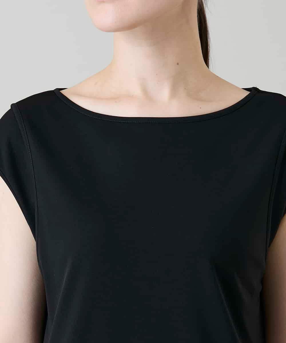 RHKGF10240 HIROKO KOSHINO(ヒロココシノ) ドライポンチデザインカットソー/日本製/洗える ブラック