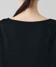 RHKGF10240 HIROKO KOSHINO(ヒロココシノ) ドライポンチデザインカットソー/日本製/洗える ブラック