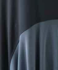 RHKGF11330 HIROKO KOSHINO(ヒロココシノ) アシンメトリーチュールヘムデザインチュニック/日本製/洗える グレー