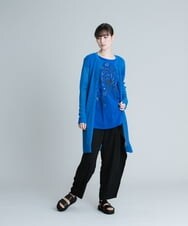 RHKGT28360 HIROKO KOSHINO(ヒロココシノ) 【洗える/日本製】フルーツ発砲プリントカットソー ブラック