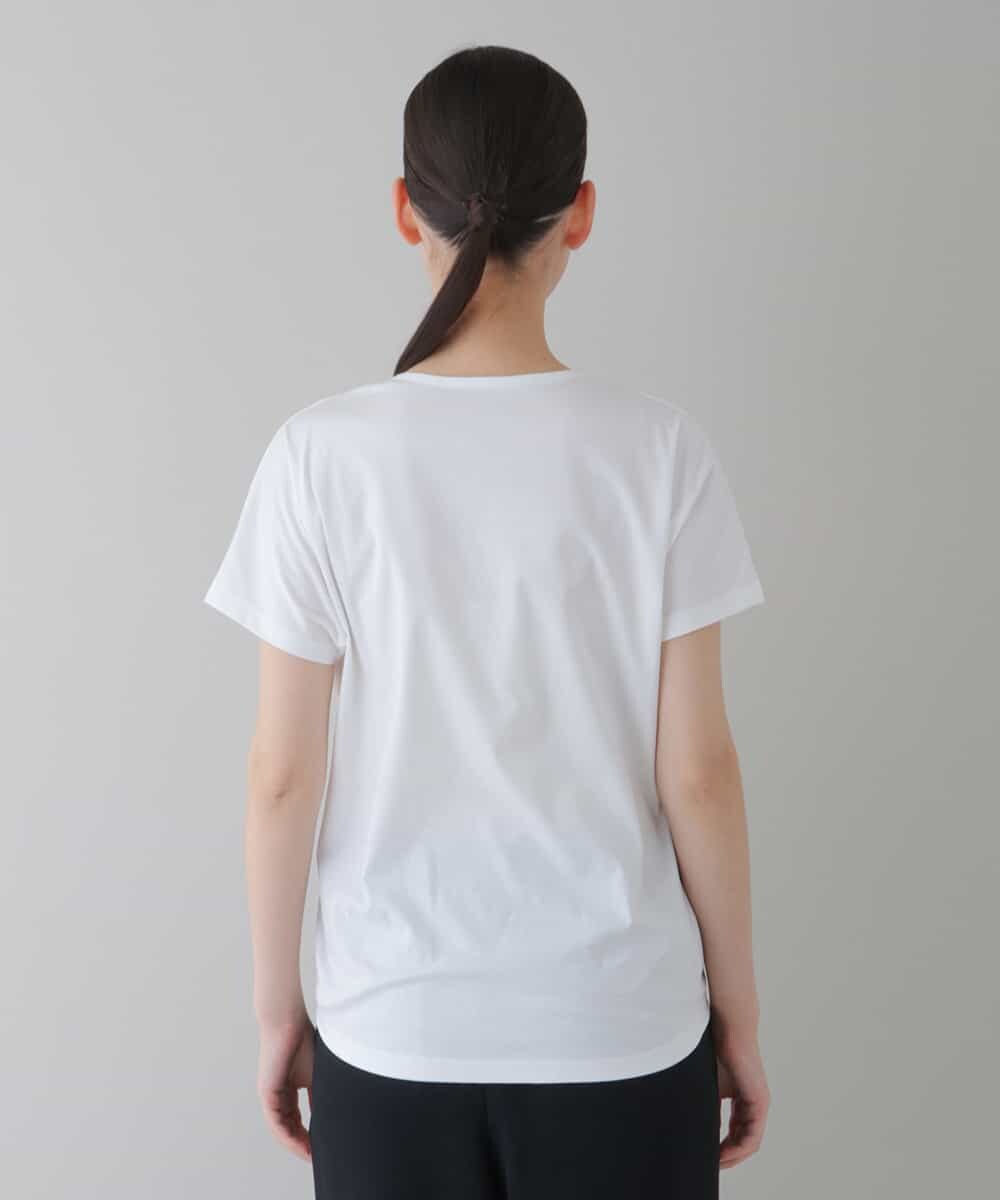RHKGT33340 HIROKO KOSHINO(ヒロココシノ) 【洗える/日本製】フルーツプリントコットンTシャツ ホワイト