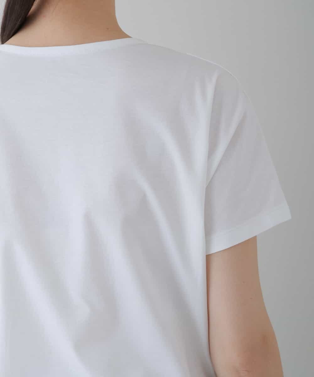 RHKGT33340 HIROKO KOSHINO(ヒロココシノ) 【洗える/日本製】フルーツプリントコットンTシャツ ホワイト