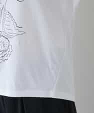 RHKGT33340 HIROKO KOSHINO(ヒロココシノ) 【洗える/日本製】フルーツプリントコットンTシャツ ホワイト