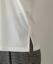 RHKGV02330 HIROKO KOSHINO(ヒロココシノ) 【日本製/洗える】デコレーションプリントデザインTシャツ ホワイト