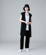 RHKGV10220 HIROKO KOSHINO(ヒロココシノ) 【日本製/洗える】パイピングポイントインナーカットソー ブラック