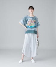 アートプリントデザインプルオーバー/日本製/洗える(カットソー