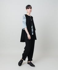 RHKHE05390 HIROKO KOSHINO(ヒロココシノ) 墨絵プリントデザインTシャツ /日本製/洗える ホワイト