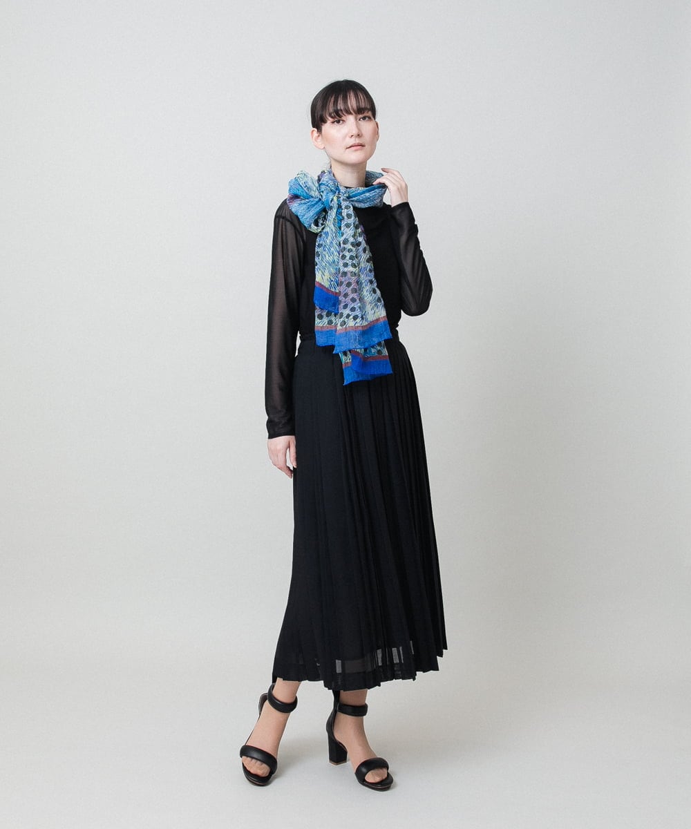 RHKHE08180 HIROKO KOSHINO(ヒロココシノ) シアータートルカットソー /日本製/洗える ブラック