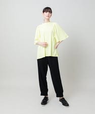 RHKHF30360 HIROKO KOSHINO(ヒロココシノ) パフスリーブAラインカットソー /洗える ライトイエロー