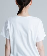 RHKHT42290 HIROKO KOSHINO(ヒロココシノ) 【洗える/日本製】洋梨プリントコンパクトTシャツ ホワイト
