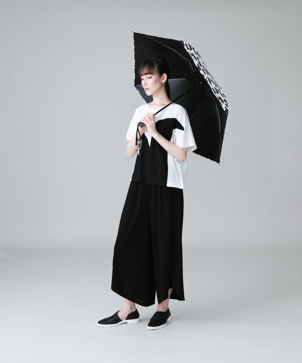 RHKHW30430 HIROKO KOSHINO(ヒロココシノ) モチーフ刺繍ブラウスTシャツ /日本製/洗える ホワイト
