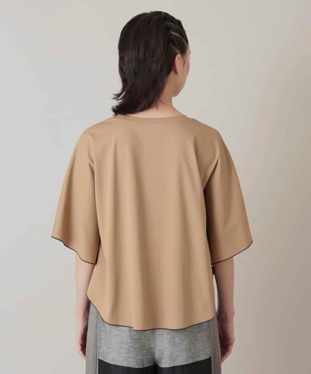ケープシルエットカットソー/日本製/洗える(カットソー・Tシャツ