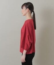 RHKIQ64390 HIROKO KOSHINO(ヒロココシノ) 【日本製】リヨセルコットンプルオーバー レッド