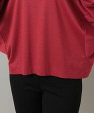RHKIQ64390 HIROKO KOSHINO(ヒロココシノ) 【日本製】リヨセルコットンプルオーバー レッド