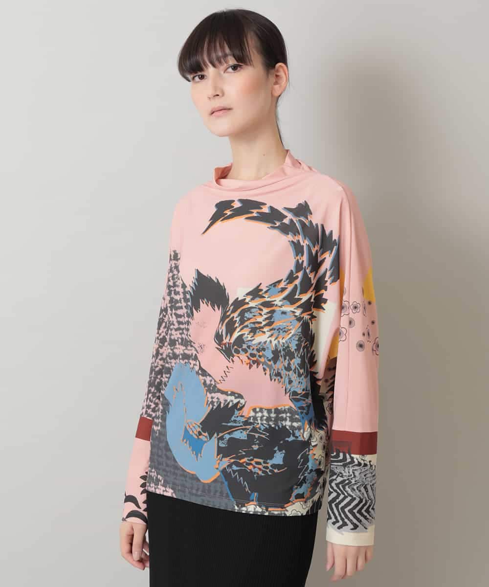 【洗える】コラージュプリントプルオーバー
