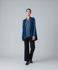 RHKJT16430 HIROKO KOSHINO(ヒロココシノ) 【洗える/日本製】アートドロッププリントカットソー グレー
