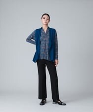 RHKJT16430 HIROKO KOSHINO(ヒロココシノ) 【洗える/日本製】アートドロッププリントカットソー グレー