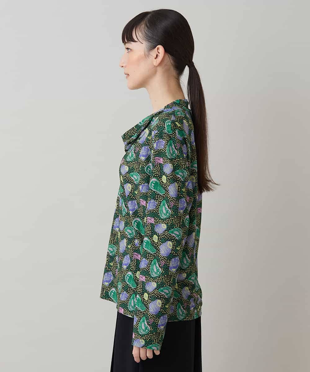 RHKLB52450 HIROKO KOSHINO(ヒロココシノ) カウルネックデザインプルオーバー/日本製/洗える ブラック