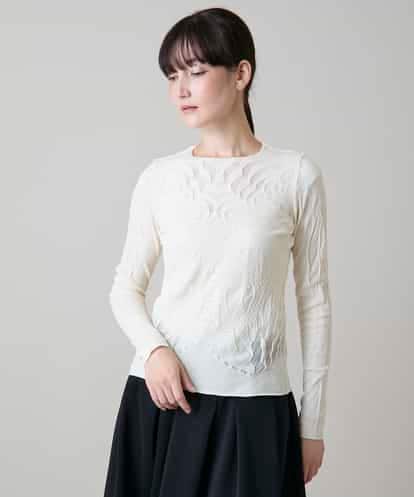 RHKLD03420 HIROKO KOSHINO 立体アートデザインプルオーバー /日本製/洗える