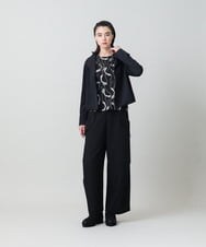RHKLD06390 HIROKO KOSHINO(ヒロココシノ) アートプリントカットプルオーバー /日本製/洗える ブルー