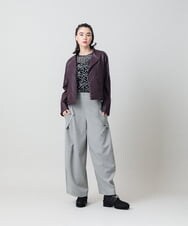 RHKLD17490 HIROKO KOSHINO(ヒロココシノ) ボタニカルエンブロイダリーレースプルオーバー /日本製/洗える ブラック