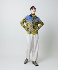 RHLAE15390 HIROKO KOSHINO(ヒロココシノ) ツイルストレッチ裏起毛パンツ/日本製/洗える ベージュ