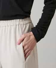 RHLAE15390 HIROKO KOSHINO(ヒロココシノ) ツイルストレッチ裏起毛パンツ/日本製/洗える ベージュ