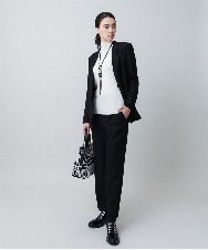 RHLAF03430 HIROKO KOSHINO(ヒロココシノ) リバーテーパードパンツ ブラック