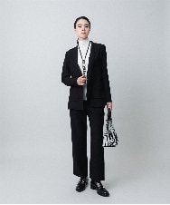 RHLAF03430 HIROKO KOSHINO(ヒロココシノ) リバーテーパードパンツ ブラック