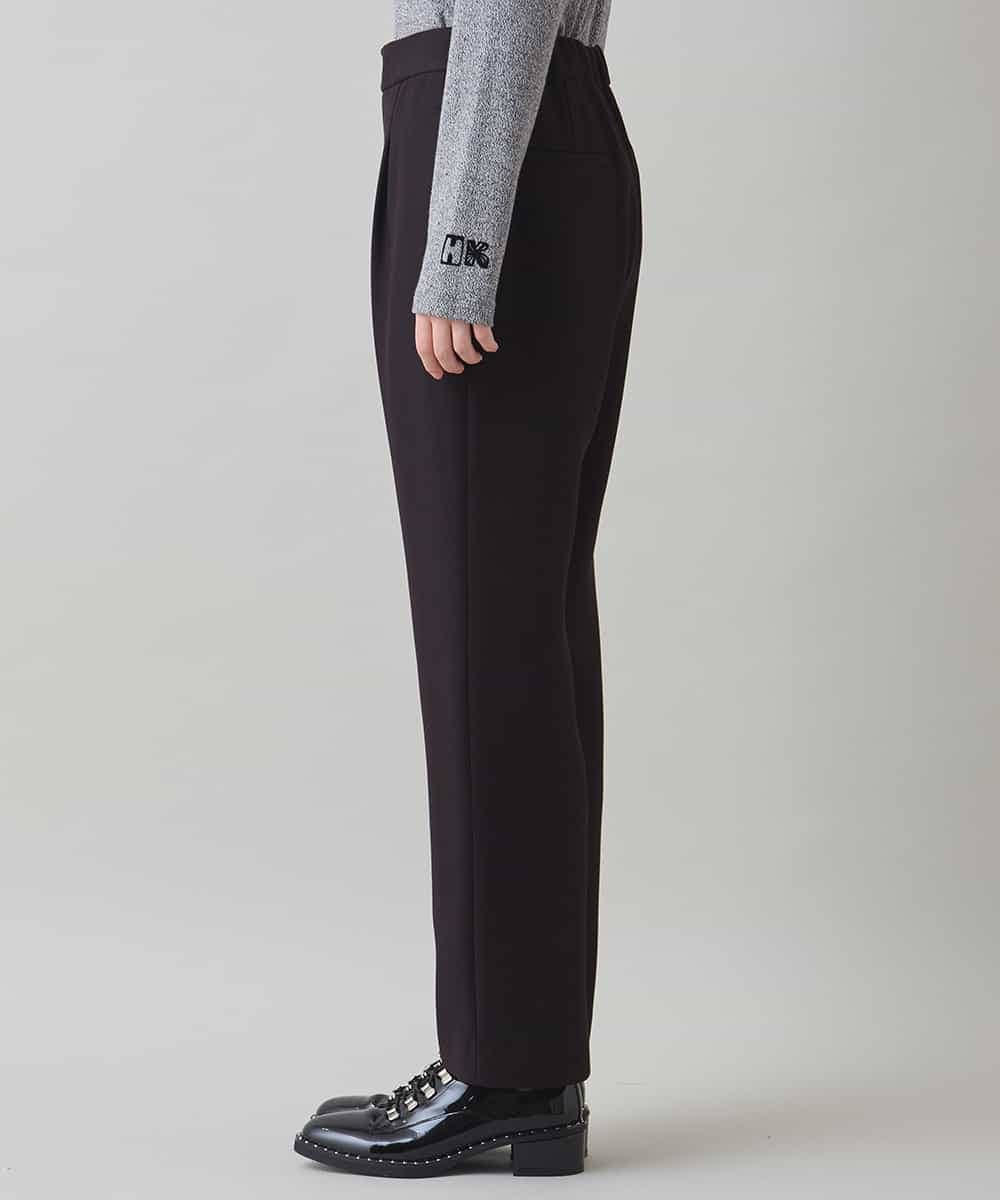 RHLAF03430 HIROKO KOSHINO(ヒロココシノ) リバーテーパードパンツ ブラック