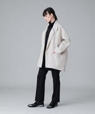 RHLAV05390 HIROKO KOSHINO(ヒロココシノ) 【日本製/洗える】パウダーツイルストレートパンツ ベージュ