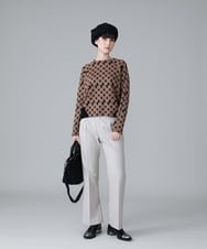 RHLAV05390 HIROKO KOSHINO(ヒロココシノ) 【日本製/洗える】パウダーツイルストレートパンツ ベージュ