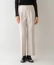 RHLAV05390 HIROKO KOSHINO(ヒロココシノ) 【日本製/洗える】パウダーツイルストレートパンツ ベージュ