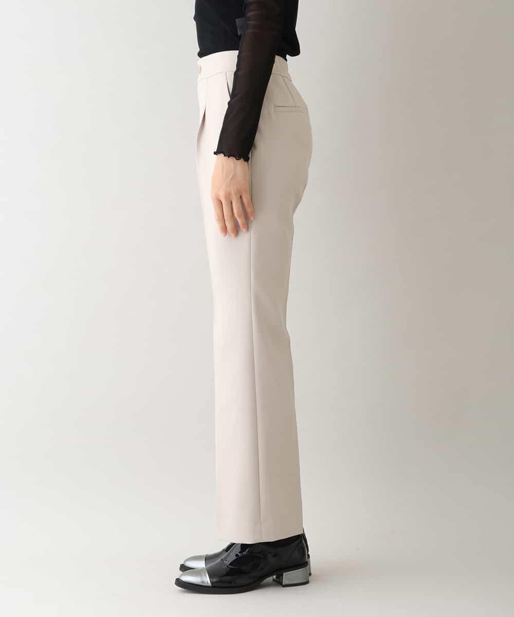 RHLAV05390 HIROKO KOSHINO(ヒロココシノ) 【日本製/洗える】パウダーツイルストレートパンツ ベージュ