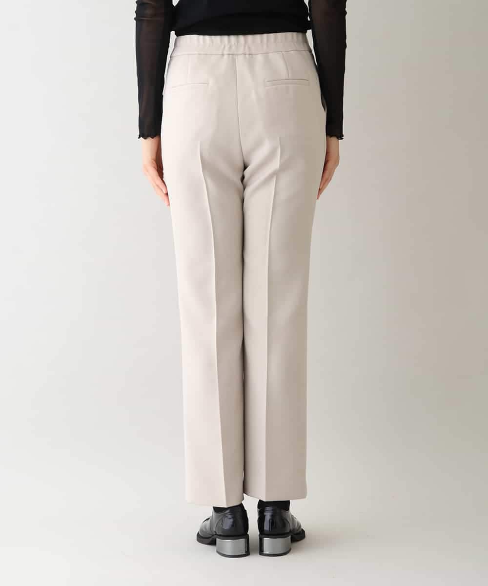 RHLAV05390 HIROKO KOSHINO(ヒロココシノ) 【日本製/洗える】パウダーツイルストレートパンツ ベージュ