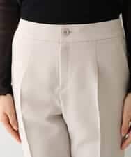 RHLAV05390 HIROKO KOSHINO(ヒロココシノ) 【日本製/洗える】パウダーツイルストレートパンツ ベージュ