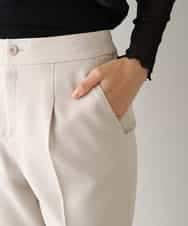 RHLAV05390 HIROKO KOSHINO(ヒロココシノ) 【日本製/洗える】パウダーツイルストレートパンツ ベージュ